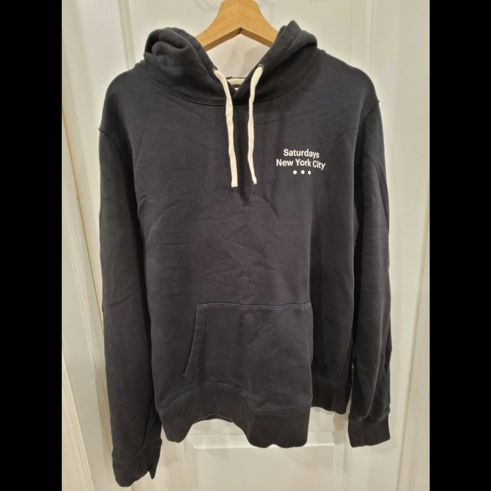 Men's Saturdays NYC Ditch Hoodie, Size: Medium  - Color: Black